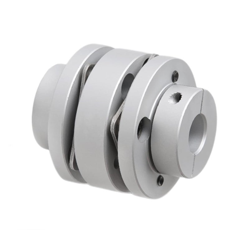 BORDSTRACT 12.7mm to 12.7mm Flexible Flange Diaphragm Coupling, D39 L49 Aluminium 2 Diaphragm Motor Shaft Coupler for 3D Printer CNC Machine Servo Stepped Motor - Image 1